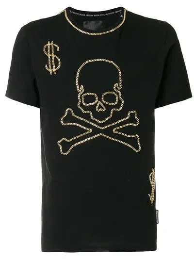 Philipp Plein Nickel T-shirt In Black