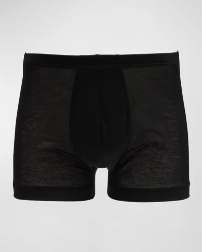 Zimmerli 252 Royal Classic Boxer Briefs In Black