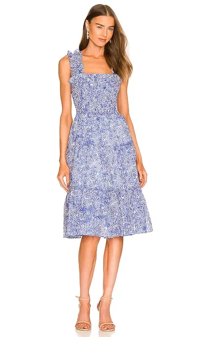 Amanda Uprichard Adelene Midi Dress In Blue