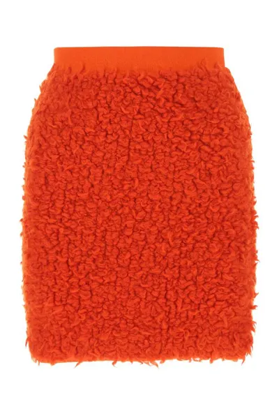 Bottega Veneta Fleece-knit Miniskirt In Burst