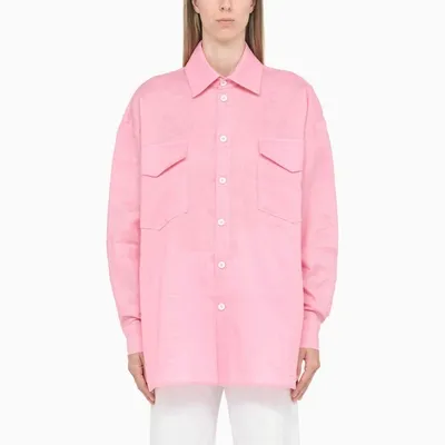 Anouki Pink Linen Oversize Shirt