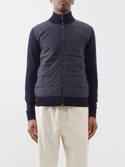 Belstaff Kelbrook Zip Cardigan Dark Ink In Blue