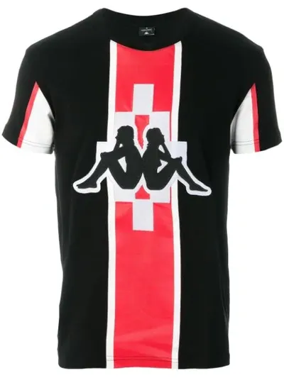 Marcelo Burlon County Of Milan Kappa Print T-shirt In In Collaboration With Kappa