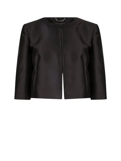 Alberta Ferretti Blazer In Black