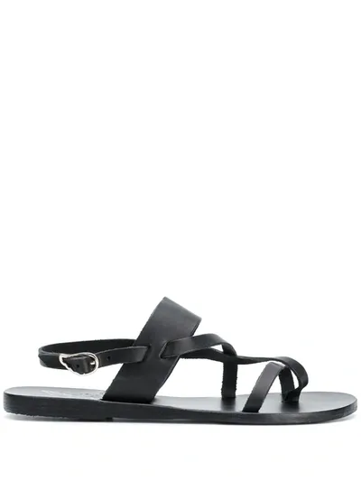 Ancient Greek Sandals Alethea Flat Sandals In Black