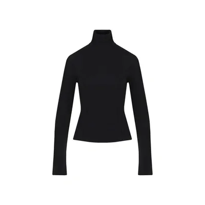 Givenchy Turtleneck Knit Jumper In Black