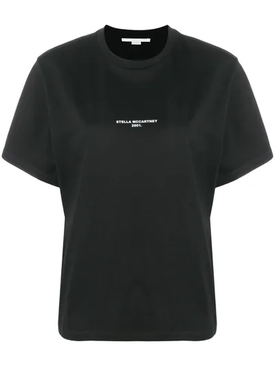 Stella Mccartney T-shirt With Logo In Black