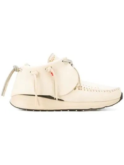 Visvim Stitched Sneaker Boots In Nude/neutrals