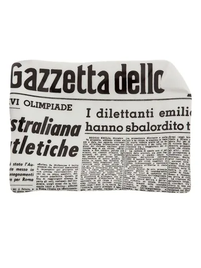 Fornasetti La Gazzetta Ashtray In Grey