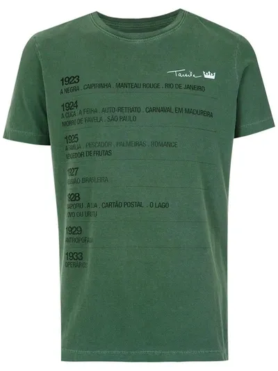 Osklen 'tarsila' Print T-shirt In Green