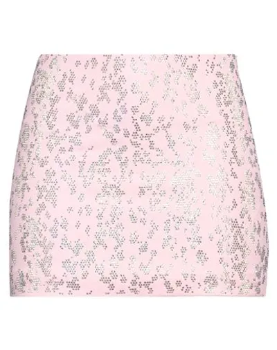 Blumarine Pink Crystal-embellished Mini Skirt