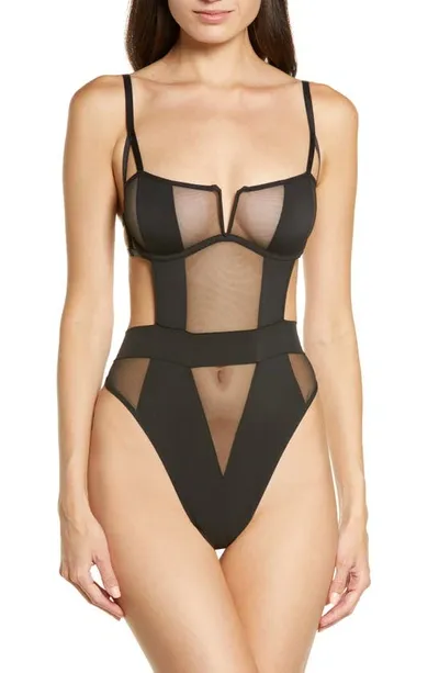 Bluebella Orla Underwire Bodysuit In Black