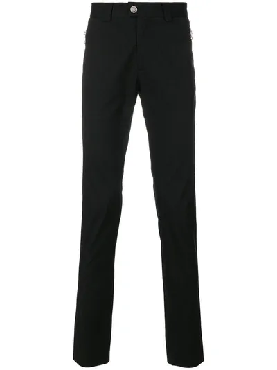 Versus Straight Leg Trousers In Black