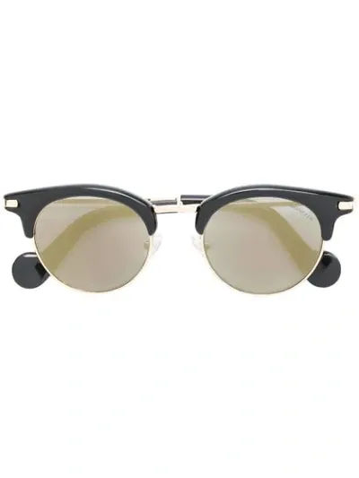 Moncler Eyewear Round Frame Sunglasses - Black