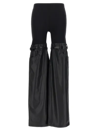 Coperni Hybrid Flared Trousers In Black