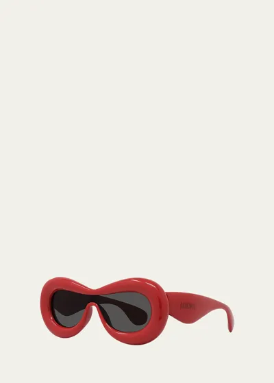 Loewe Oversized Cat-eye Acetate Sunglasses In Shiny Red