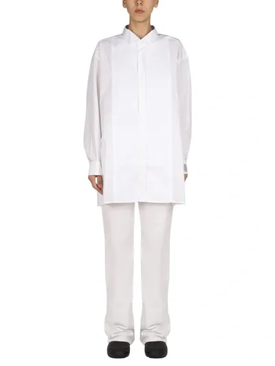 Raf Simons Logo Patch Shirt In White