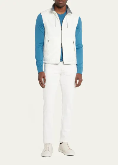 Zegna Zephyr Reversible Vest In White