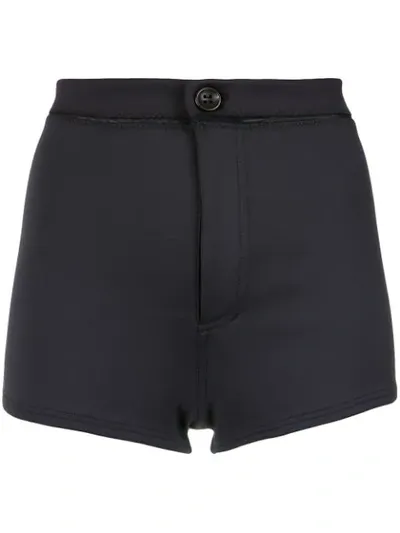 Amir Slama High Waisted Shorts In Black