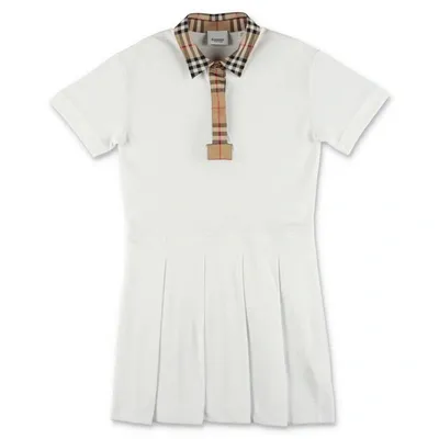 Burberry Kids' Sigrid Dress In Bianco