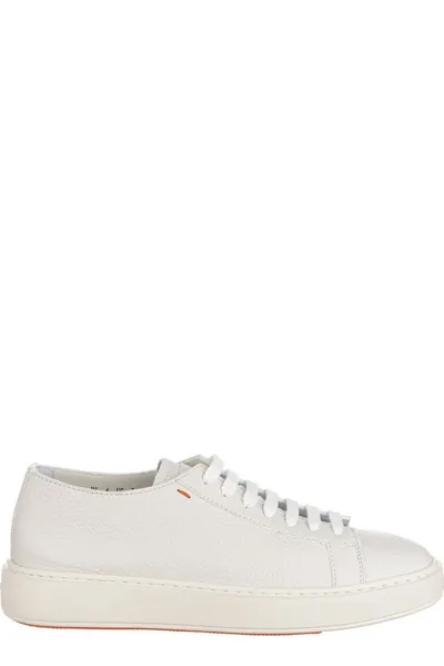 Santoni Lace In White