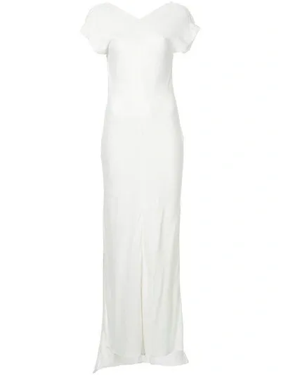 Christopher Esber Balfour Magyar Column Dress In White