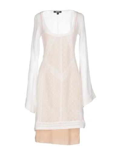 Just Cavalli Short Dresses In White