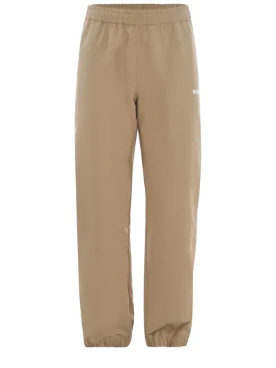 Msgm Trousers  In Beige