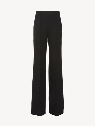 Chloé Black High Waist Wide-leg Trousers