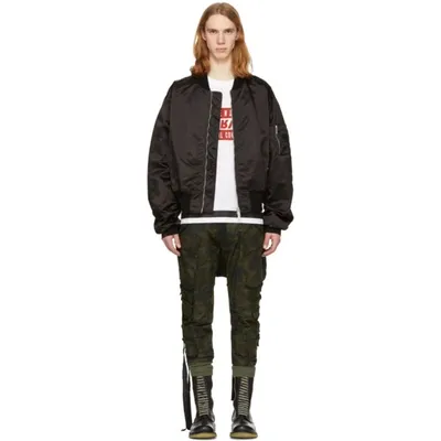 Ben Taverniti Unravel Project Unravel Black Street Chaos Bomber Jacket