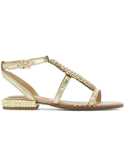 Ash Metallic Flat Sandals