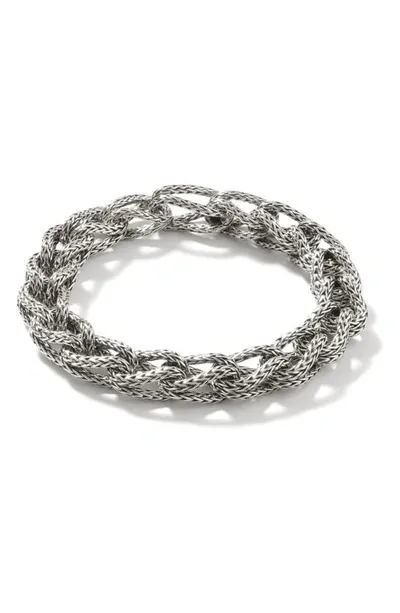 John Hardy Silver Chain Classic Asli Braided Link Bracelet In Gold