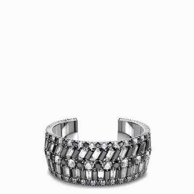 Swarovski Hyperbola Rigid Bracelet In Metal