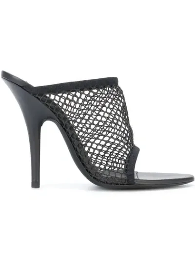 Yeezy Mesh Sandals (season 6) In Black