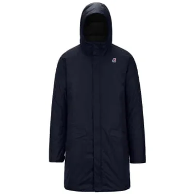 K-way Thomas Bonded Hooded Parka In Blue