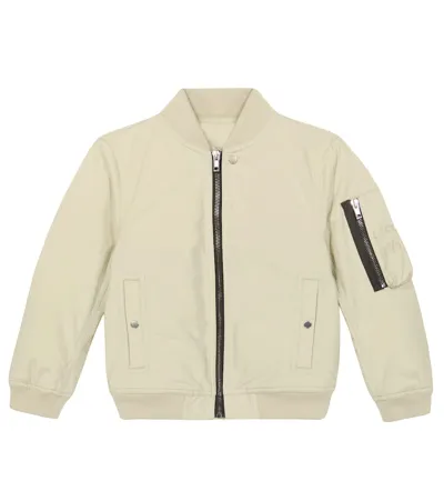 Rick Owens Kids' Down Bomber Jacket In Pearl