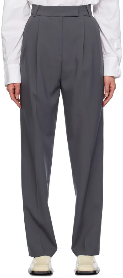 The Frankie Shop Bea Tailored Trousers In Grey