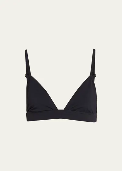 Éterne Stretch-jersey Triangle Bra Top In Black