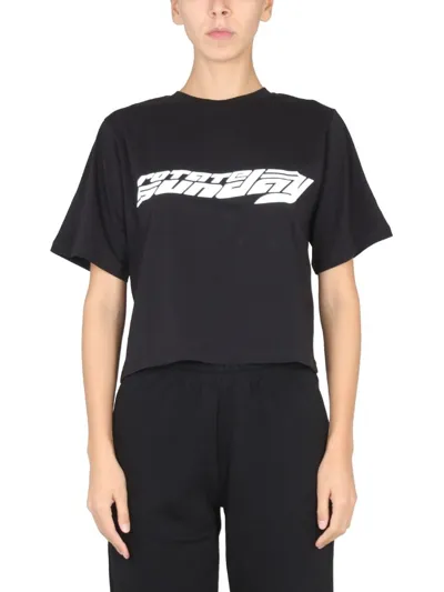 Rotate Birger Christensen Logo-print T-shirt In Black