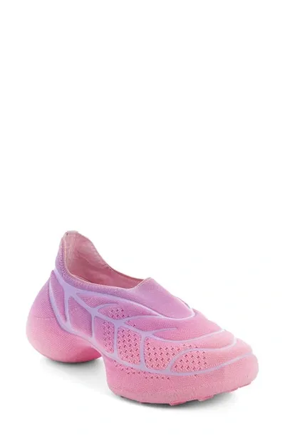 Givenchy 'tk 360+' Pink Low-top Sneakers With Raised Graphic Grid And Contrasting Lines In Tech Mesh Woman In Purple Pink