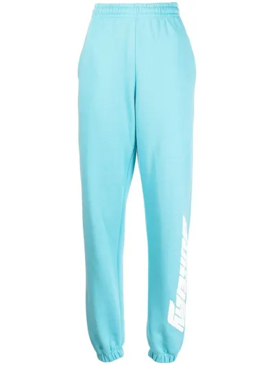 Rotate Birger Christensen Logo-print Track Pants In Light Blue