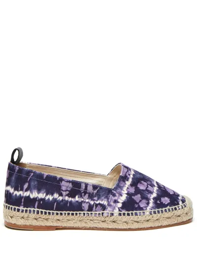 Altuzarra Kenda Tie Dye Flat Espadrilles In Berry Blue