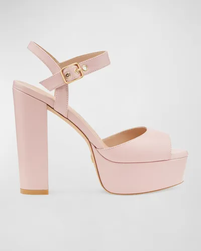 Stuart Weitzman Ryder 95 Platform Sandal In Ballet