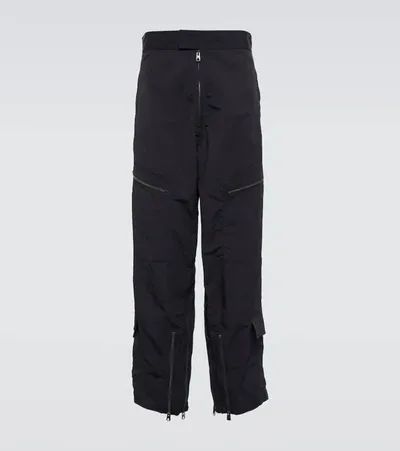 Bottega Veneta Nylon Cargo Pants In Navy