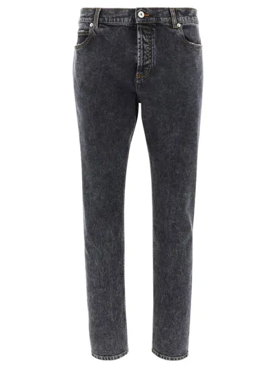 Balmain Mid-rise Straight-leg Jeans In Black