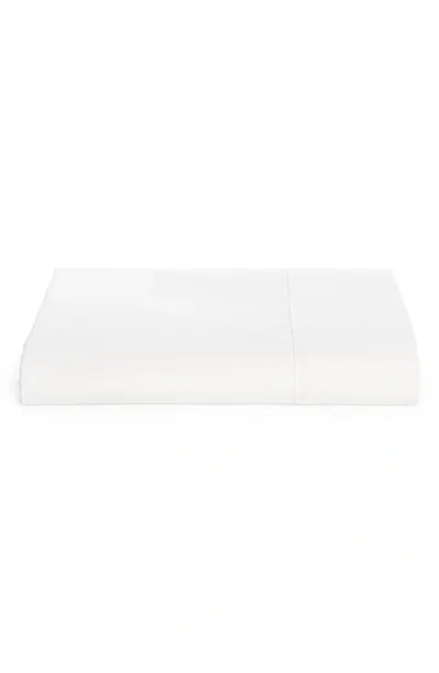 Ralph Lauren Organic Cotton Percale Flat Sheet In Tux White