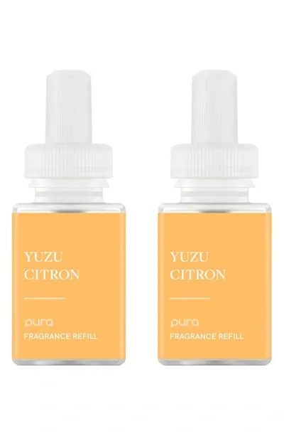 Pura 2-pack Diffuser Fragrance Refills In Yuzu Citron