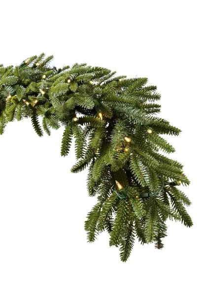 Balsam Hill Fraser Fir Pre-lit Artificial Garland In Clear Led