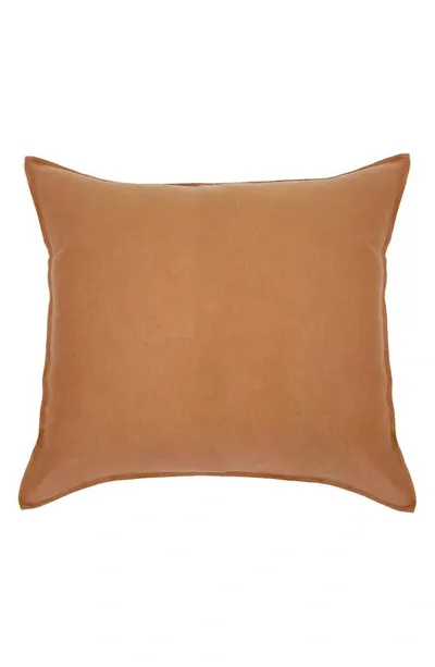 Pom Pom At Home Set Of 2 Parker Linen Shams In Terracotta