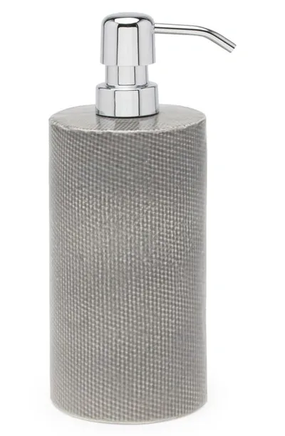 Pigeon & Poodle Cordoba Soap Dispenser In Gray Burlap